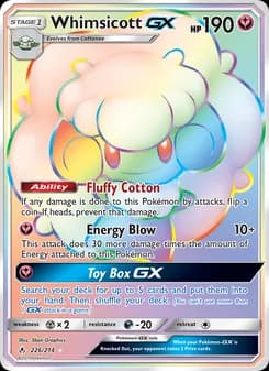 Whimsicott GX — Unbroken Bonds — Secret Rare