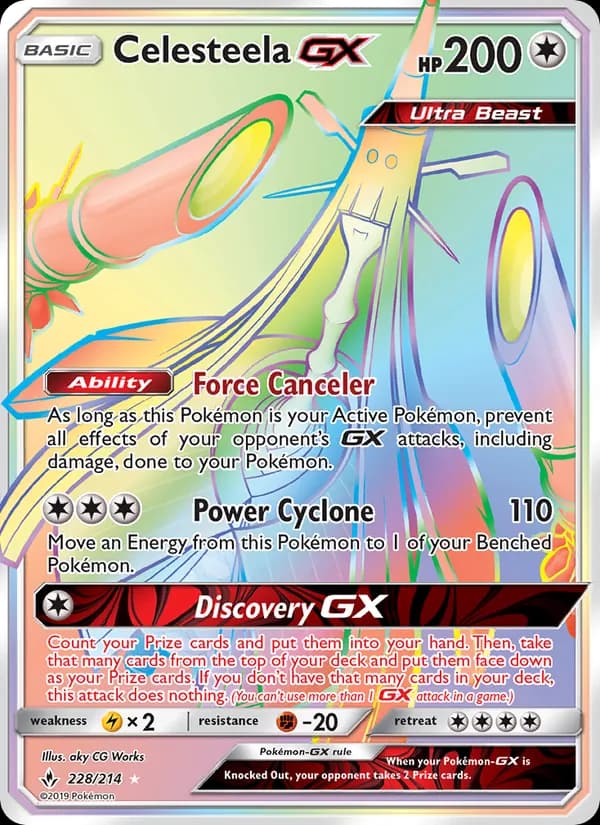 Celesteela GX — Unbroken Bonds, Secret Rare