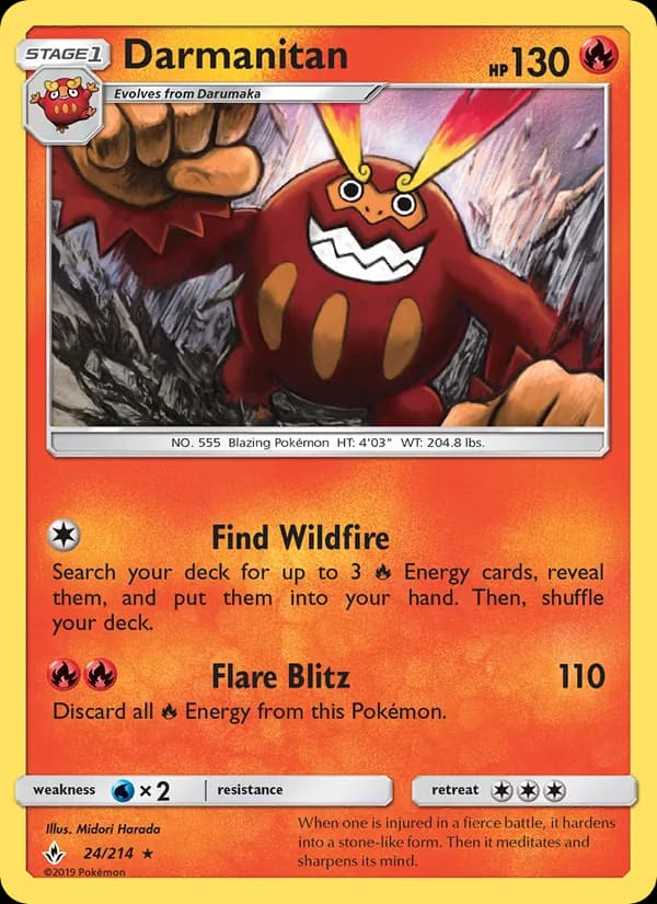 Darmanitan — Unbroken Bonds, Rare