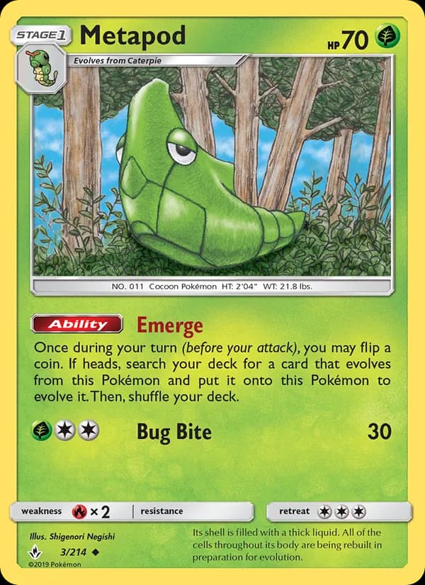 Metapod — Unbroken Bonds, Uncommon