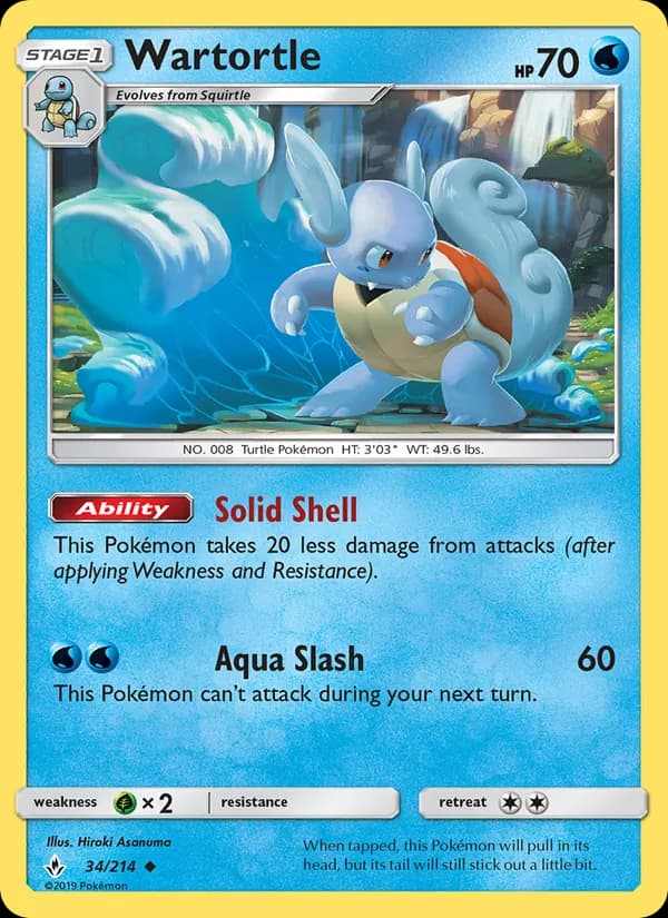 Wartortle — Unbroken Bonds, Uncommon