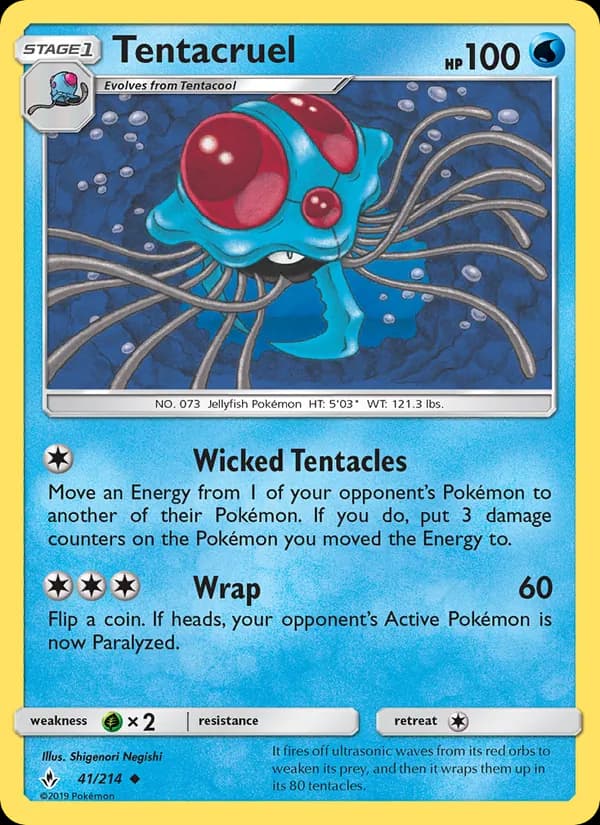 Tentacruel — Unbroken Bonds, Uncommon