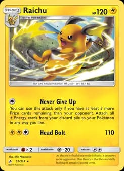 Raichu — Unbroken Bonds — Rare