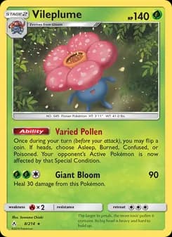 Vileplume — Unbroken Bonds — Rare