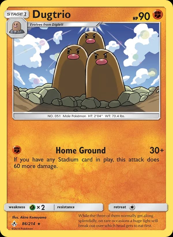 Dugtrio — Unbroken Bonds, Rare