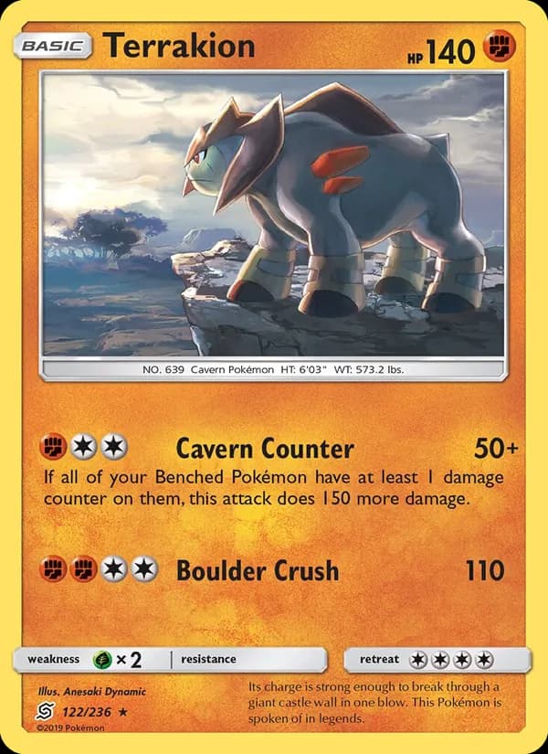 Terrakion — Unified Minds, Rare
