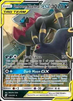 Umbreon & Darkrai GX — Unified Minds — Ultra Rare