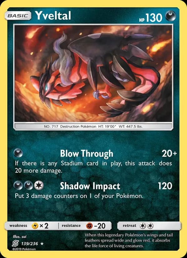 Yveltal — Unified Minds, Rare