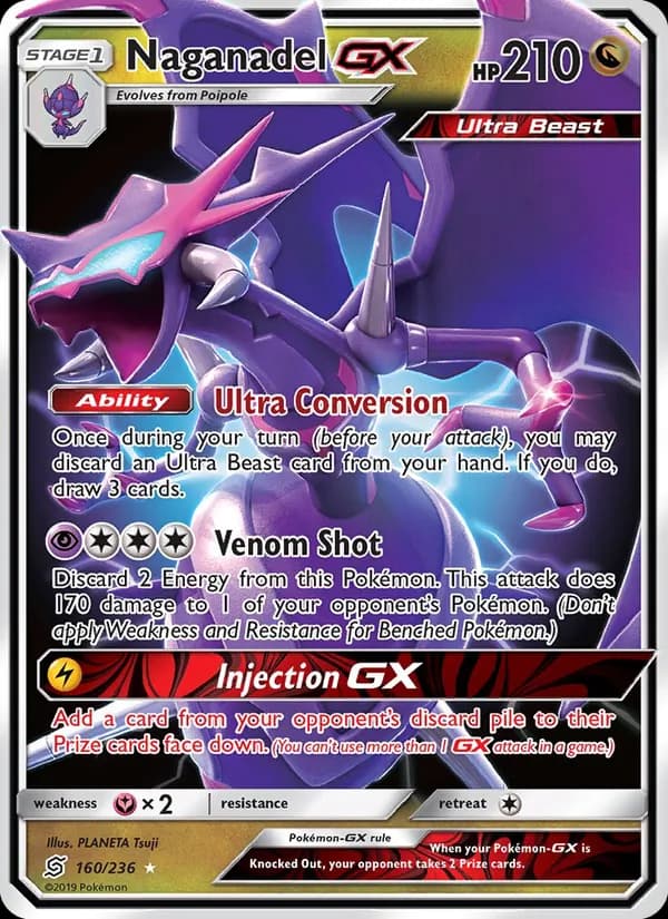 Naganadel GX — Unified Minds, Ultra Rare