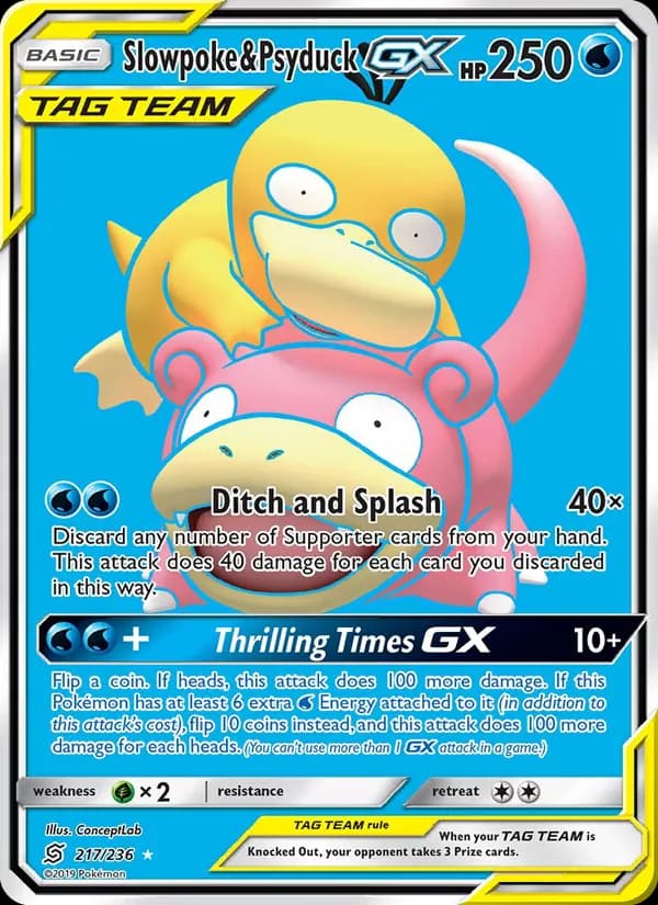 Slowpoke & Psyduck GX — Unified Minds, Ultra Rare