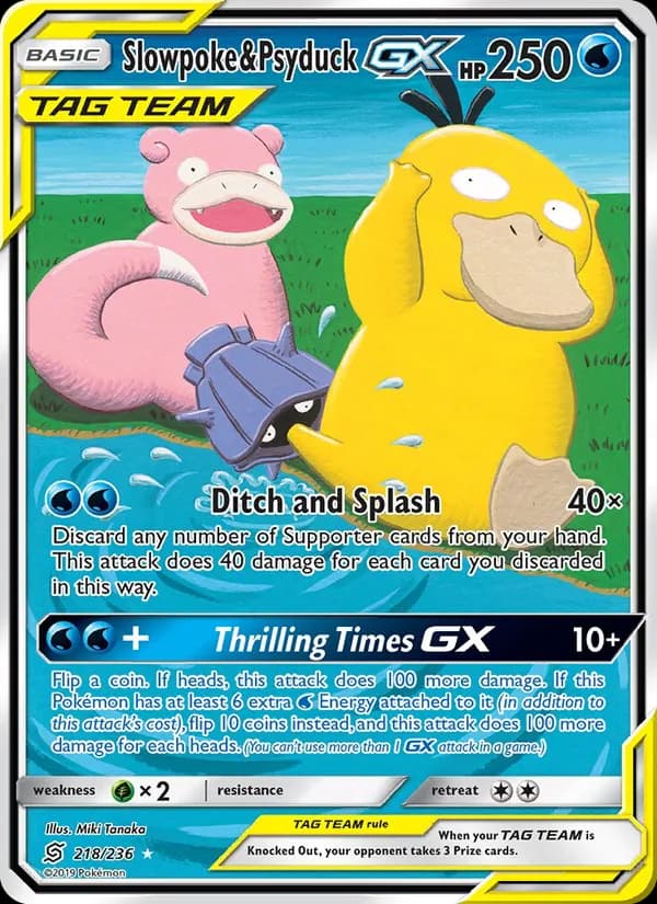Slowpoke & Psyduck GX — Unified Minds, Ultra Rare