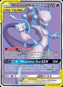 Mewtwo & Mew GX — Unified Minds — Ultra Rare