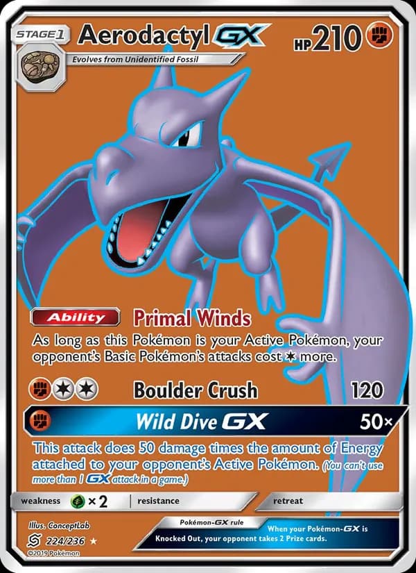 Aerodactyl GX — Unified Minds, Ultra Rare
