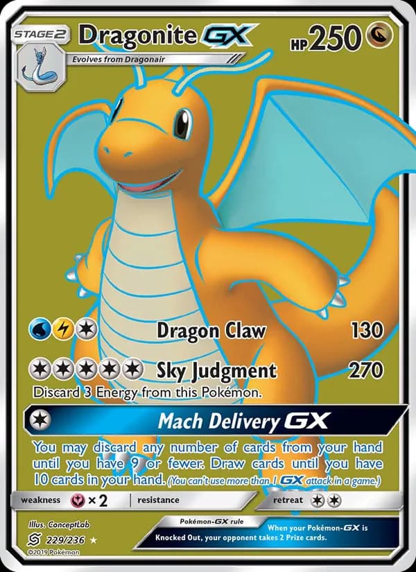 Dragonite GX — Unified Minds, Ultra Rare