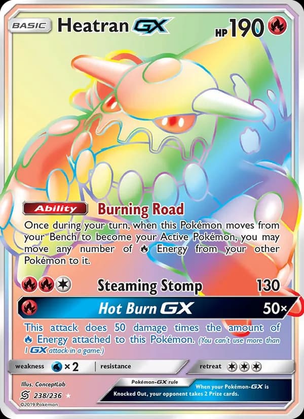 Heatran GX — Unified Minds, Secret Rare