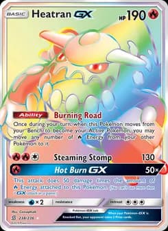 Heatran GX — Unified Minds — Secret Rare