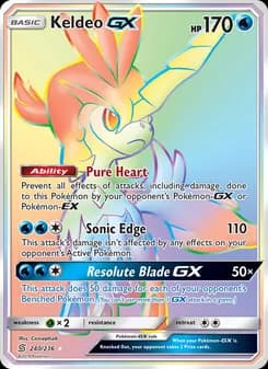Keldeo GX — Unified Minds — Secret Rare