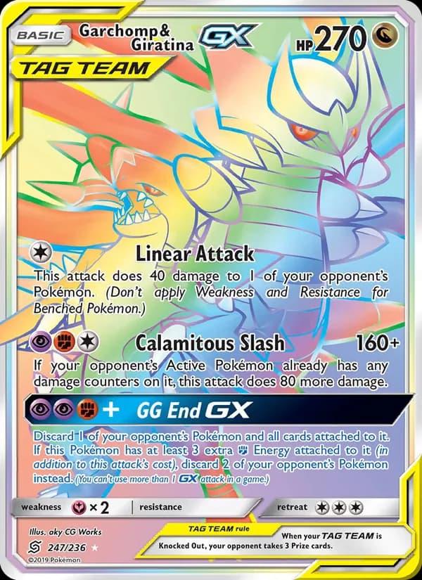 Garchomp & Giratina GX — Unified Minds, Secret Rare