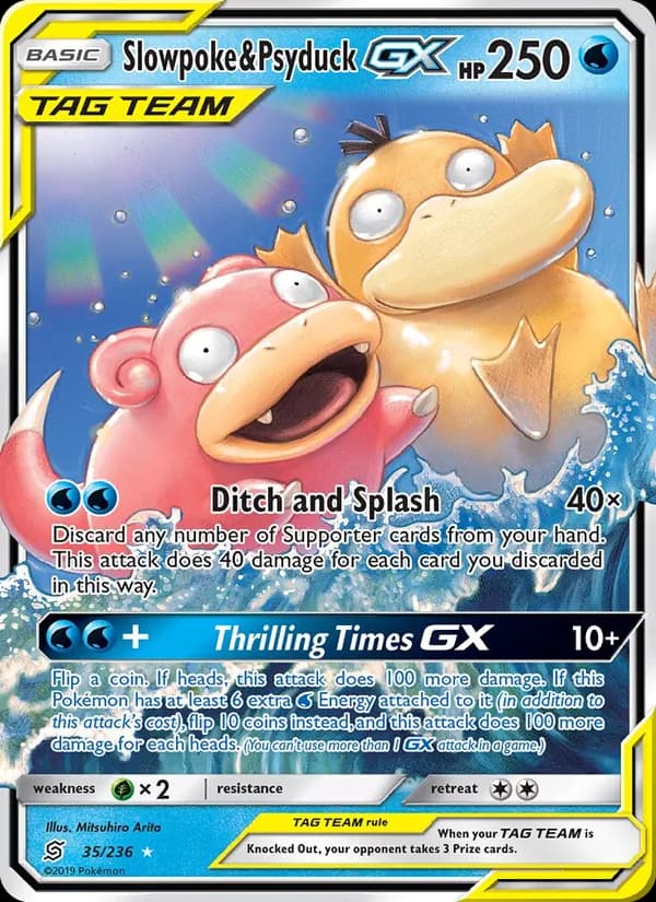 Slowpoke & Psyduck GX — Unified Minds, Ultra Rare