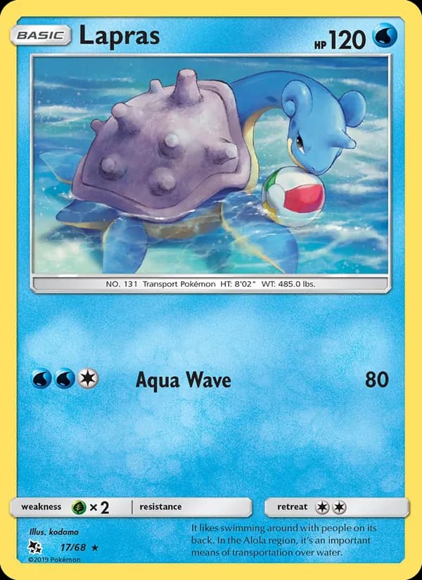 Lapras — Hidden Fates, Rare
