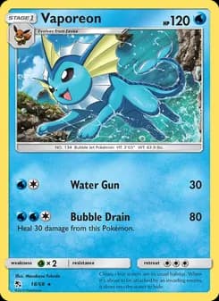 Vaporeon — Hidden Fates — Rare