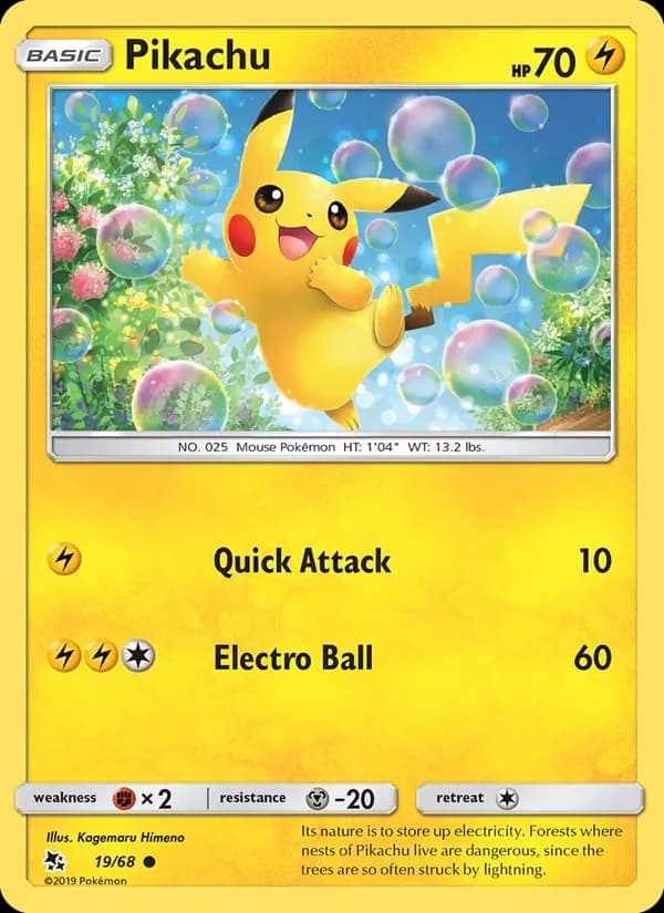 Pikachu — Hidden Fates, Common