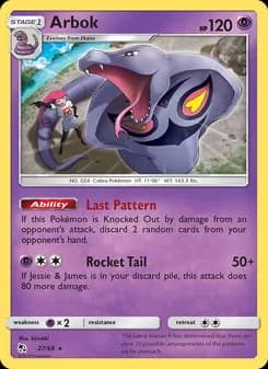 Arbok — Hidden Fates — Rare