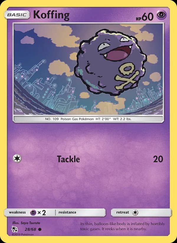 Koffing — Hidden Fates, Common