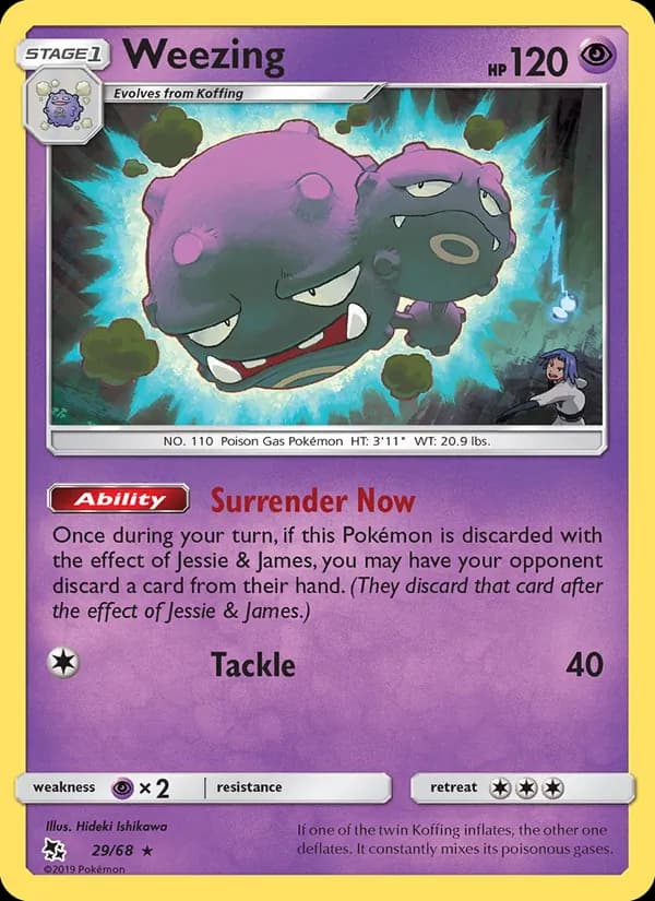 Weezing — Hidden Fates, Rare