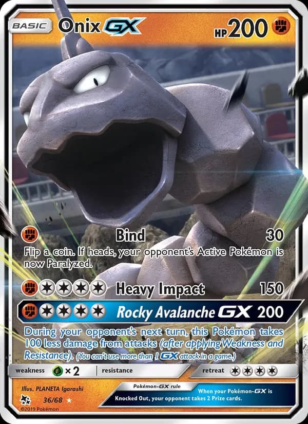 Onix GX — Hidden Fates, Ultra Rare