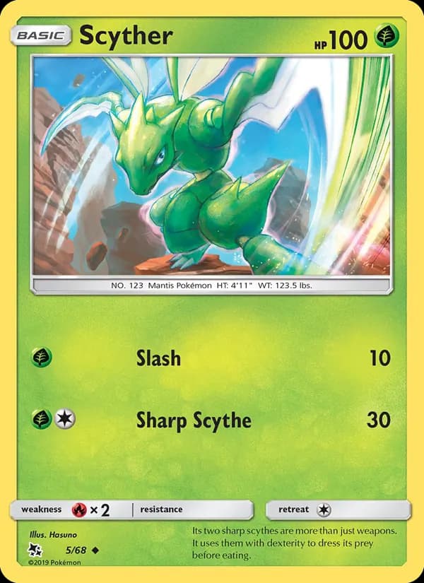 Scyther — Hidden Fates, Uncommon