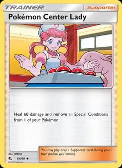 Pokémon Center Lady — Hidden Fates — Uncommon