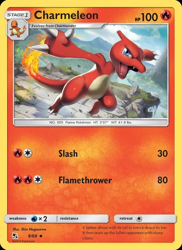 Charmeleon — Hidden Fates, Uncommon
