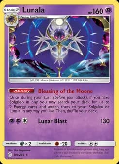 Lunala — Cosmic Eclipse — Rare