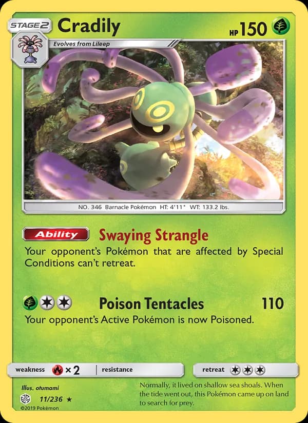 Cradily — Cosmic Eclipse, Rare