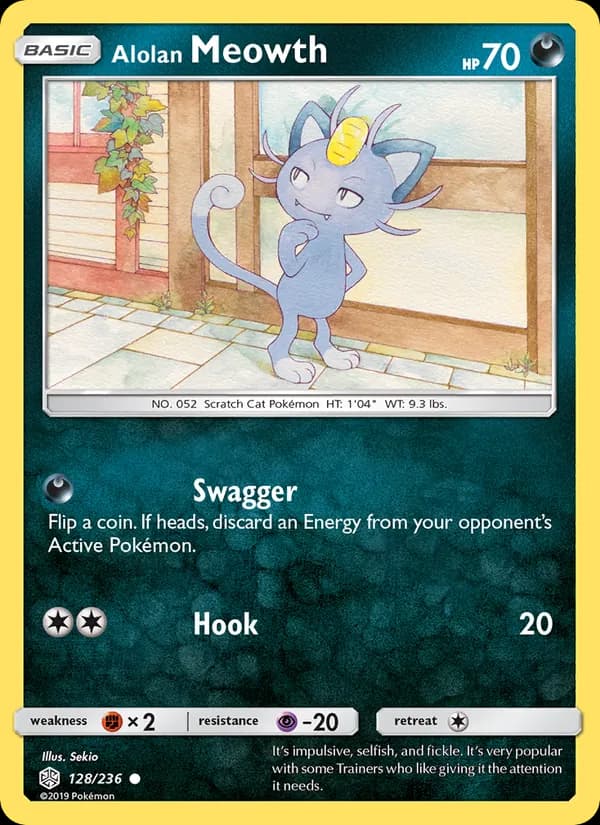 Alolan Meowth — Cosmic Eclipse, Common