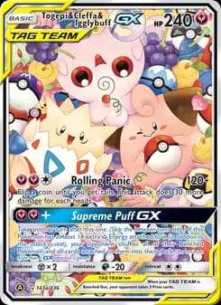 Togepi & Cleffa & Igglybuff GX — Cosmic Eclipse — Ultra Rare