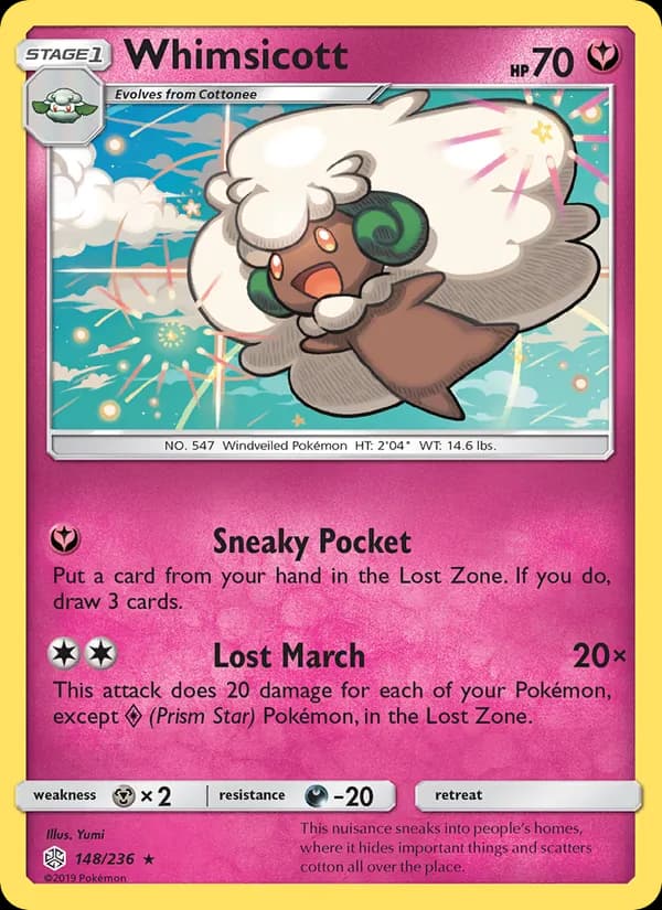 Whimsicott — Cosmic Eclipse, Rare