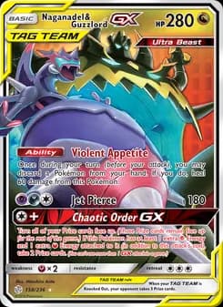 Naganadel & Guzzlord GX — Cosmic Eclipse — Ultra Rare