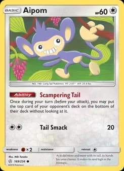 Aipom — Cosmic Eclipse — Common