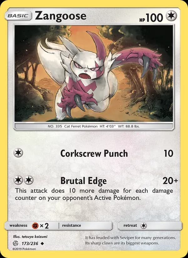 Zangoose — Cosmic Eclipse, Uncommon