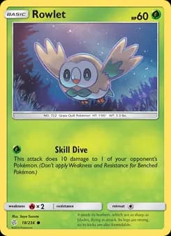 Rowlet — Cosmic Eclipse — Common