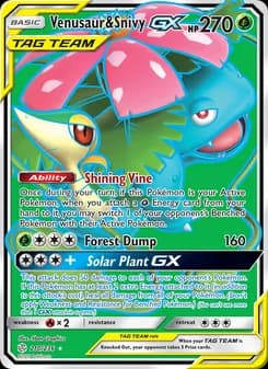 Venusaur & Snivy GX — Cosmic Eclipse — Ultra Rare