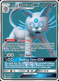 Alolan Persian GX — Cosmic Eclipse — Ultra Rare