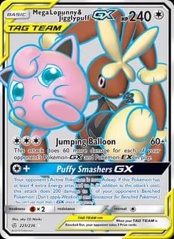 Mega Lopunny & Jigglypuff GX — Cosmic Eclipse — Ultra Rare