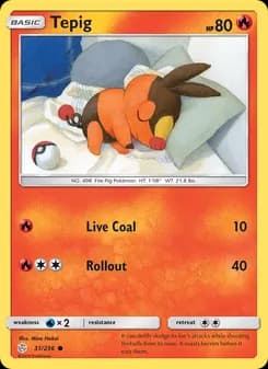 Tepig — Cosmic Eclipse — Common