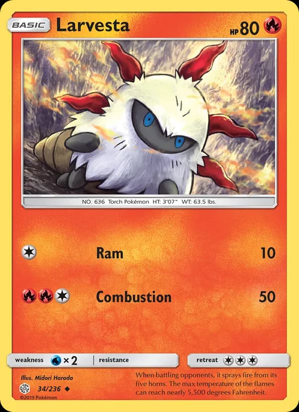 Larvesta — Cosmic Eclipse, Uncommon