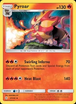 Pyroar — Cosmic Eclipse — Uncommon