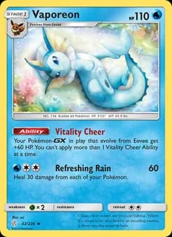 Vaporeon — Cosmic Eclipse — Uncommon