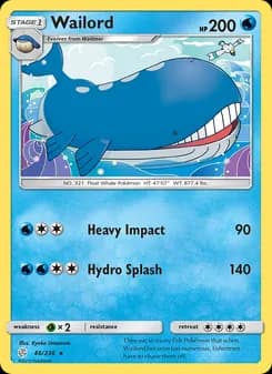 Wailord — Cosmic Eclipse — Rare